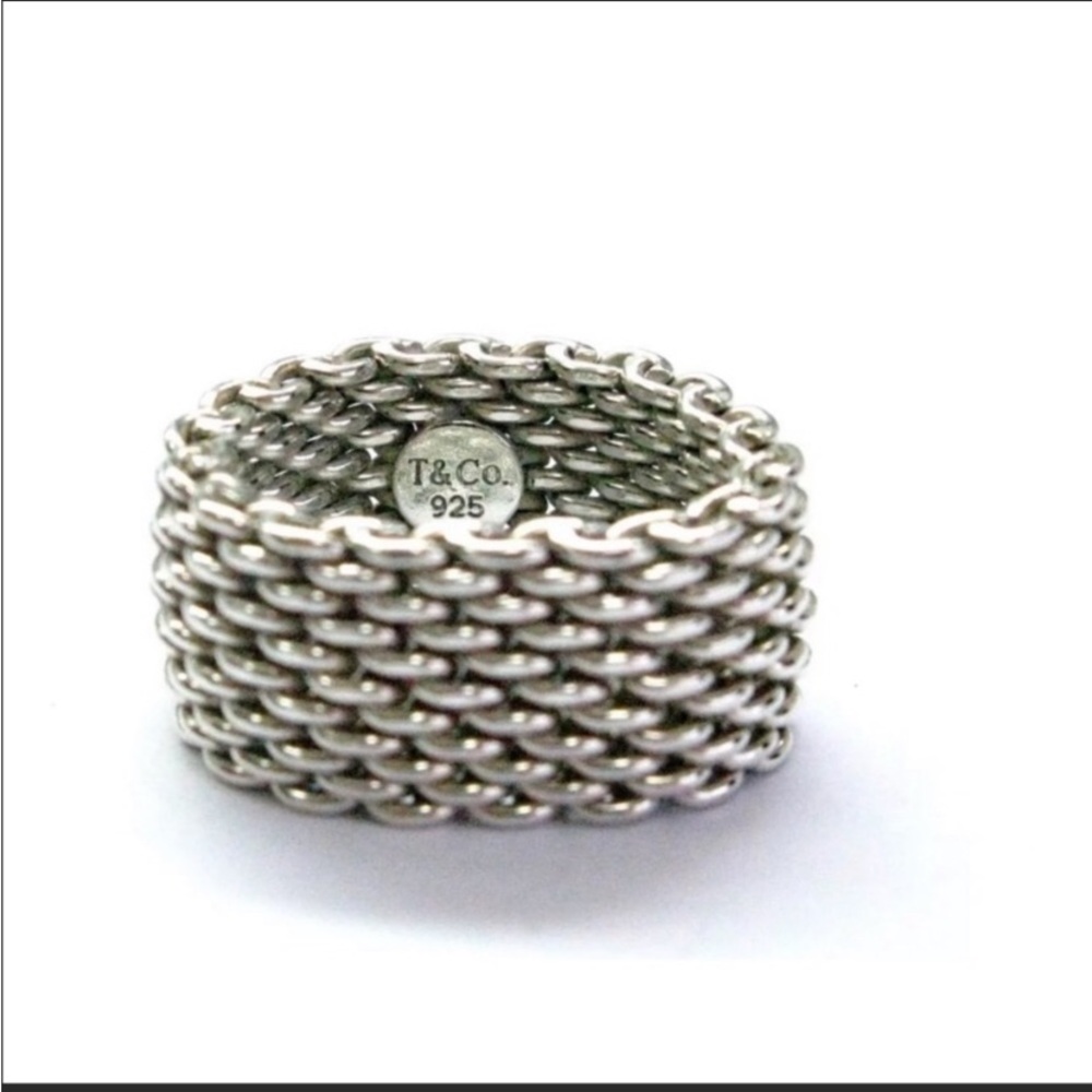 Tiffany & Co. Silver Mesh Ring 925